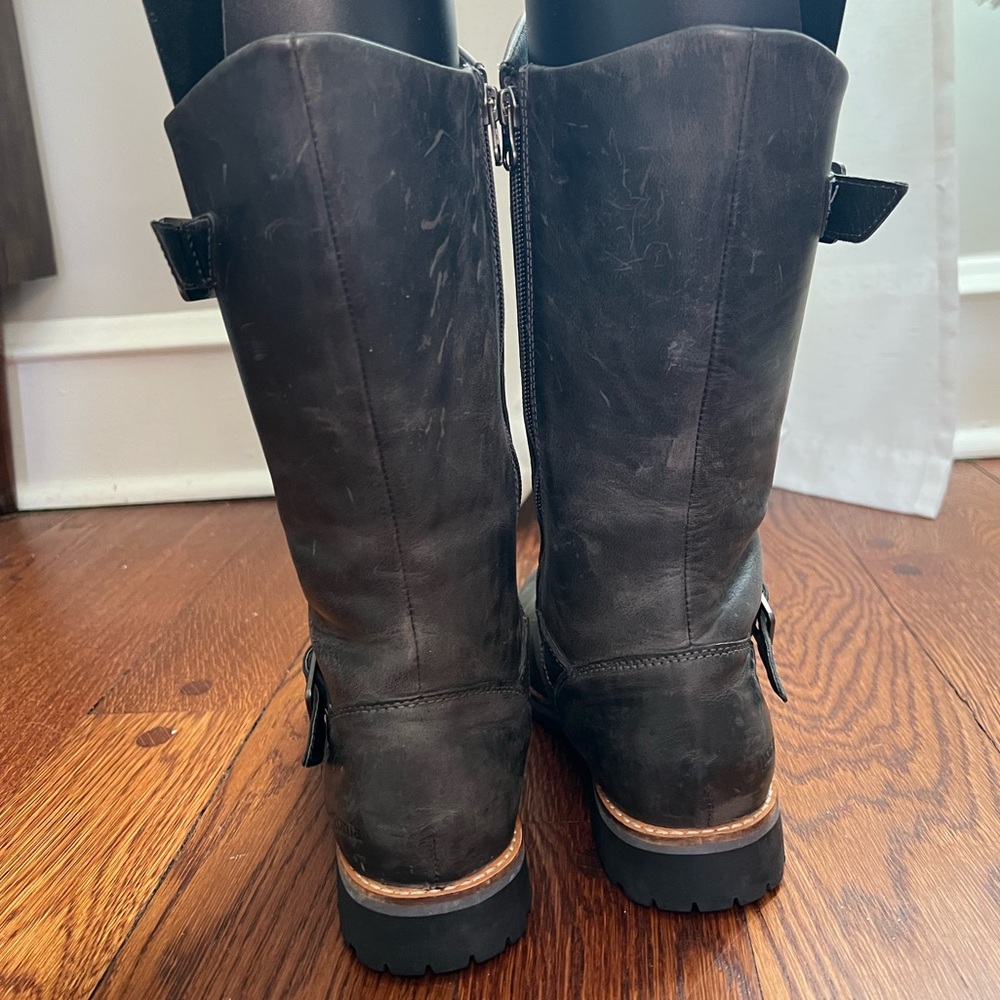 Patagonia Tin Shed Rider Boots In Forge Gray Size 7.5 - Picture 8 of 13